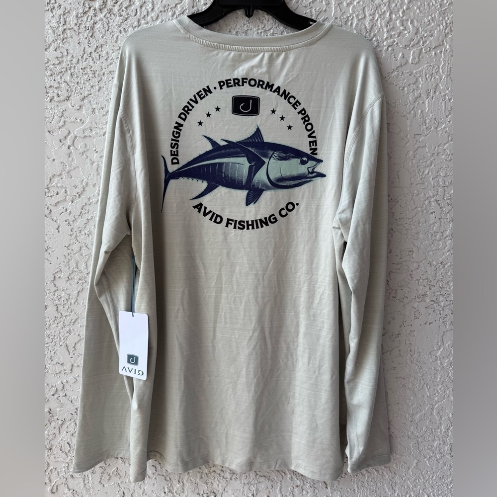 Avid fishing long sleeve Men's Bongos Pacifico shirt XL